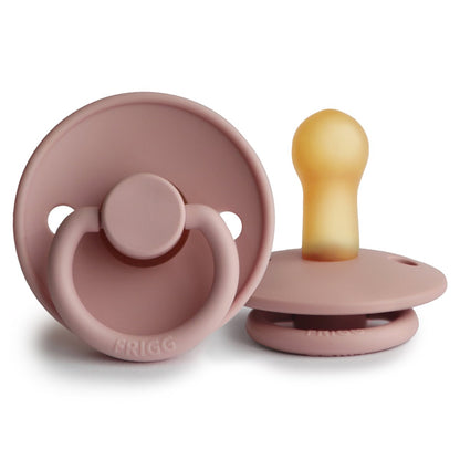 FRIGG Natural Rubber Pacifier - Blush - Size 2