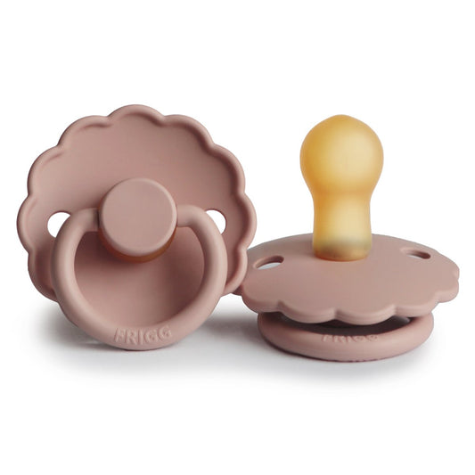FRIGG Daisy Natural Rubber Pacifier - Blush - Size 1
