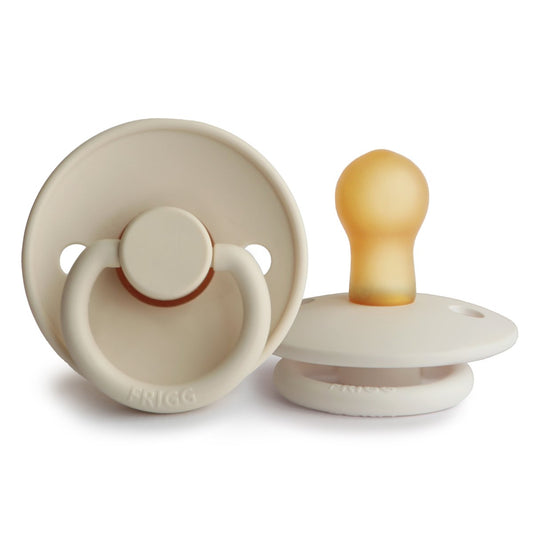 FRIGG Natural Rubber Pacifier - Cream - Size 2