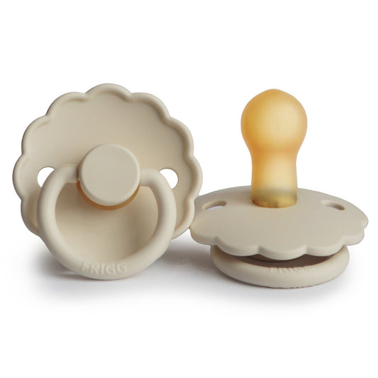 FRIGG Daisy Natural Rubber Pacifier - Cream - Size 2