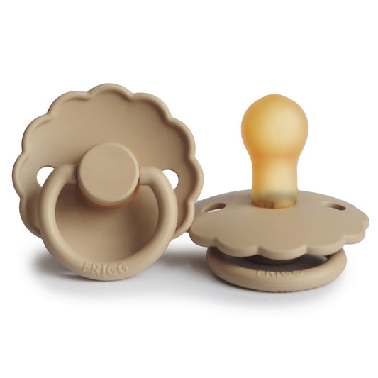 FRIGG Daisy Natural Rubber Pacifier - Croissant - Size 1