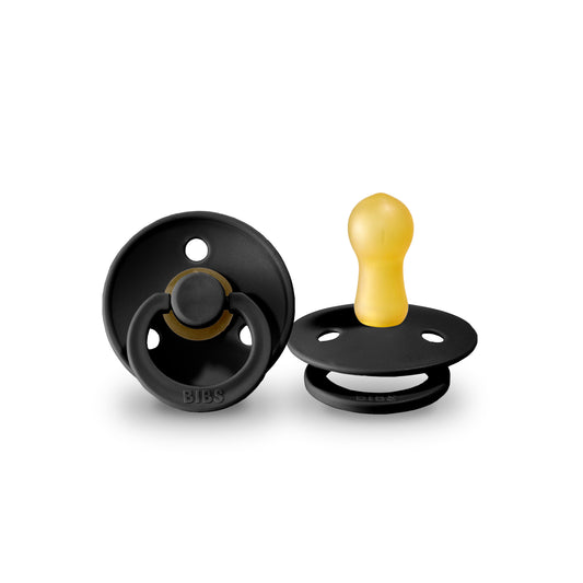 BIBS Natural Latex Pacifier - Black Size 2