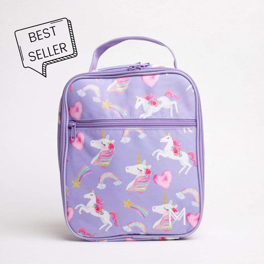 MontiiCo Insulated Lunch Bag with Ice Pack - Unicorn