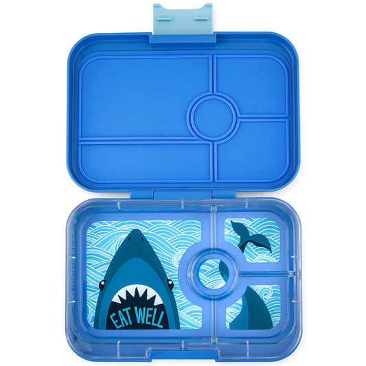 Yumbox Tapas 4 Compartment - True Blue - Shark
