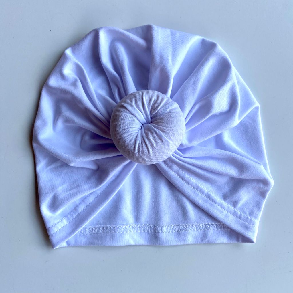 Knotted Turban - White